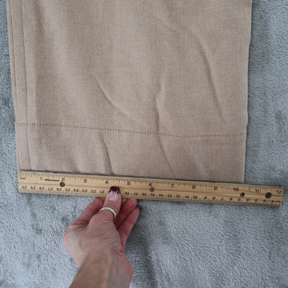 Vince Wide Leg Cargo Pant Women 12 Tan Utility High Rise E-Girl Granola Wool NWT - Picture 12 of 16